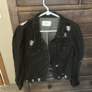 Black denim KanCan jacket.   Size L